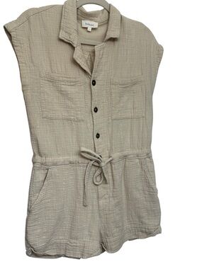 L Beige Böhme romper - so cute for summer
